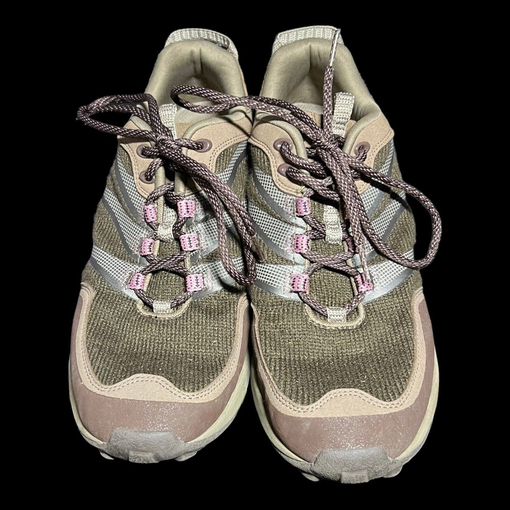 Lands End Trekker Lace Up Hiking Activewear Brown Shoes Women's Size 11B